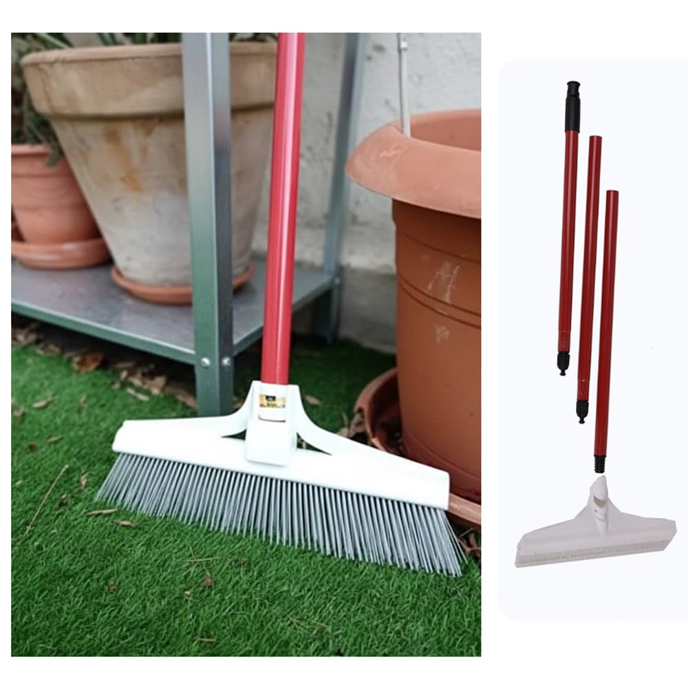 Suinga Rastrello Per Pulizia 30x100 Cm – Lama Metallica Zincata, Manico Antiscivolo, Ideale Per Conigli E Giardino