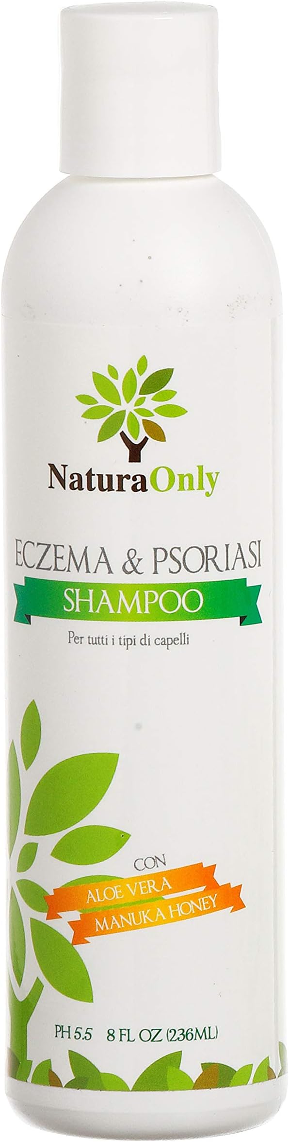 Eczema & Psoriasis Shampoo Natura Only : Sulfate Free, Soothing, Healing, Anti Dandruff, Flaky, Itchy, Dry Scalp Treatment Soap for Seborrheic Dermatitis, Moisturizing