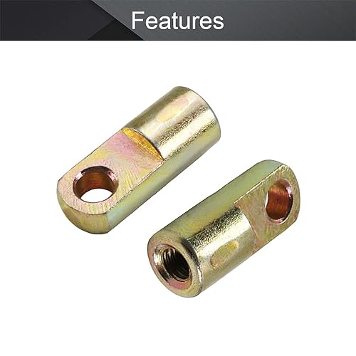 Miniatura 3 de Othmro 2 unids Cilindro Clevis Y Junta M6x1 Rosca Hembra Y Conector 1.102 in Longitud Cilindro de Aire Rod Cilindros de Cilindro Cilindros de Aire