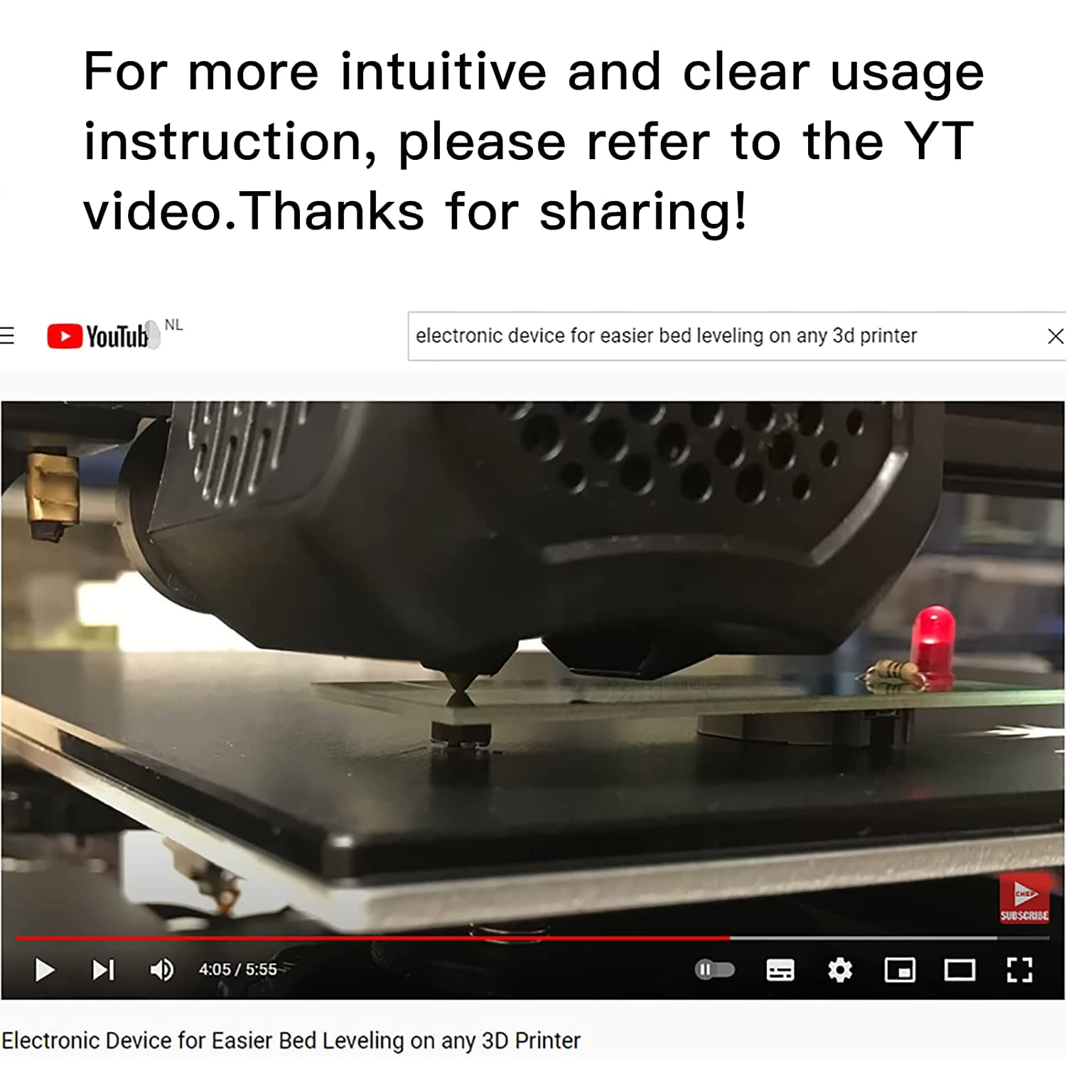 Niveleur électronique Manuel Pour Lit D'imprimante 3D | Compatible Ender 3 S1 Neo Max V2 5 Pro 6 A8 Artillery SW-2 Neptun MK3S