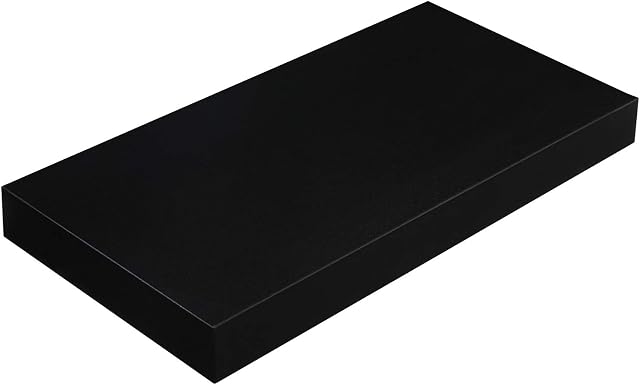 VASAGLE Wall Shelf, Floating Shelf 40 cm, Bookshelf Wall Mounted, Wooden Shelf Display Storage for Photos, Decorations, Black LWS24BK