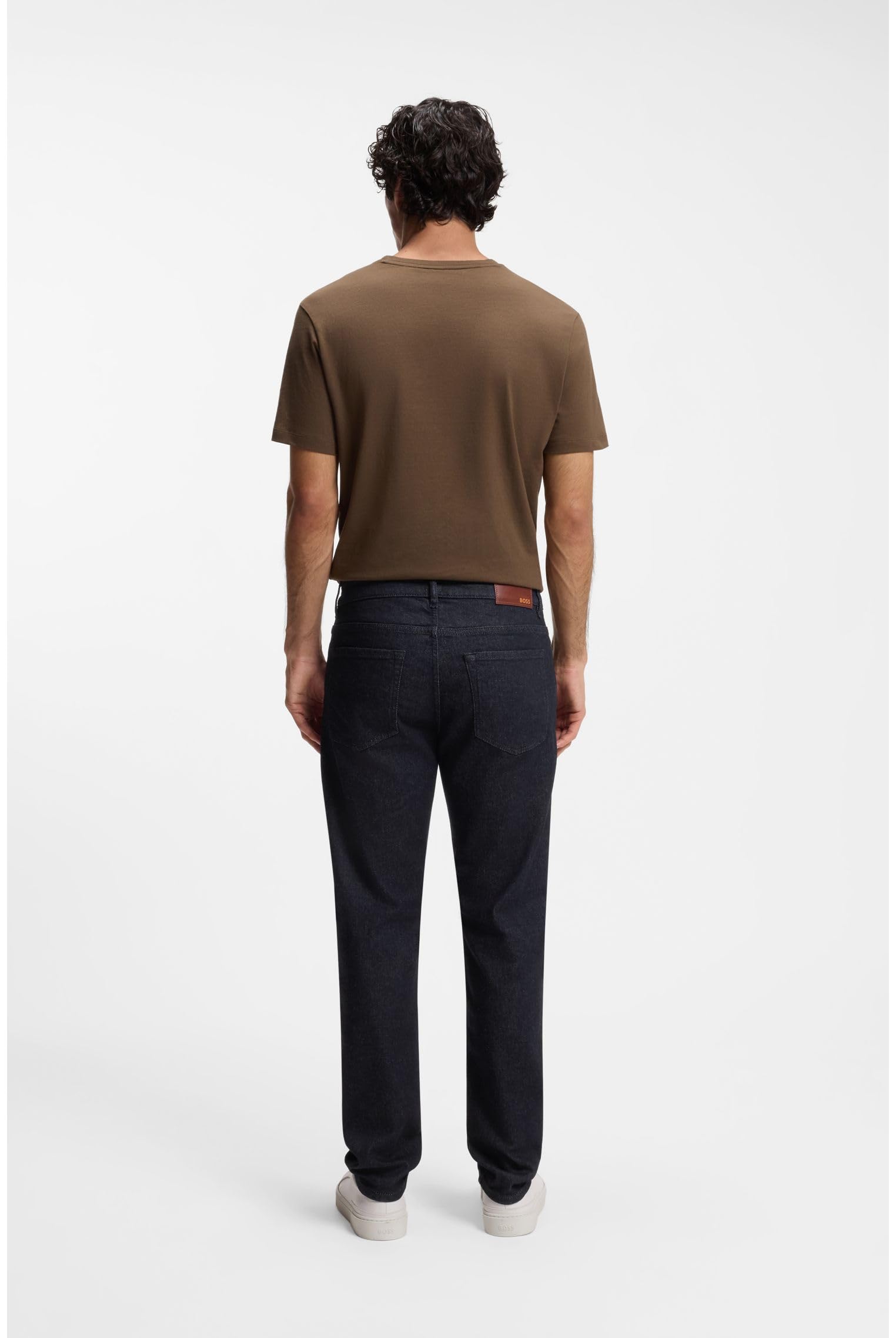BOSS Herren H-Re.Maine Maine Regular-Fit Jeans aus bequemem blauem Stretch-Denim