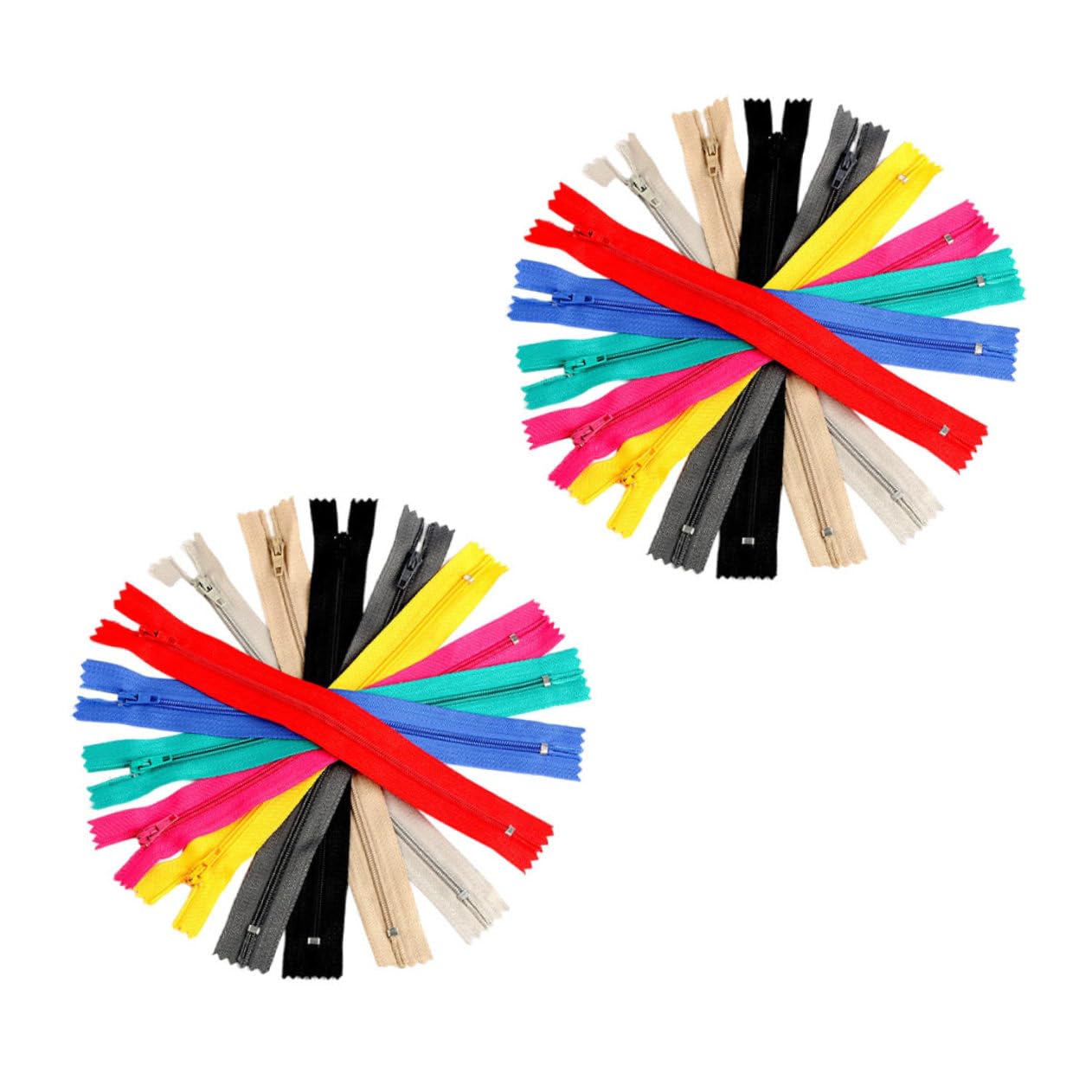 HOODANCOS 100pezzi Cerniere in Nylon Cerniere Spirale Per Cucire Accessori Per Progetti Fai Da Te Di Abbigliamento Valigie e Borse Realizzate in Resistente Per Apertura e Chiusura Scorrevole