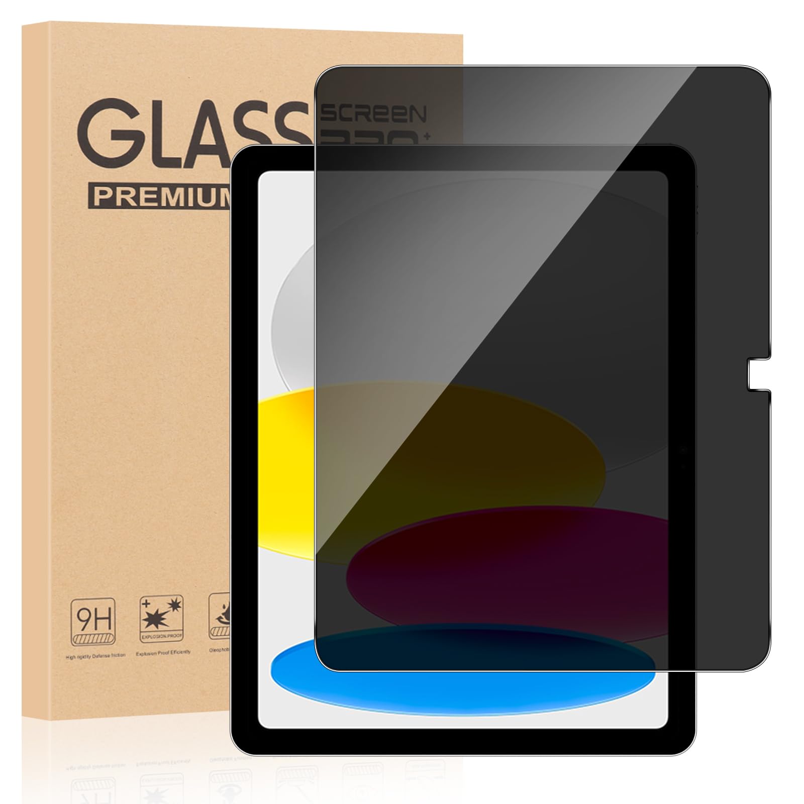 ZhuoFan Privacy Pellicola Protettiva per iPad (A16) 11a/10a Generazione (2025/2022), Vetro Temperato 9H HD AntiSpy, Pacco da 1
