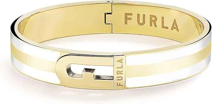 FURLA ストライプバングル バングル NERO+COLOR ORO Furla Arch Stripe | Furla JP