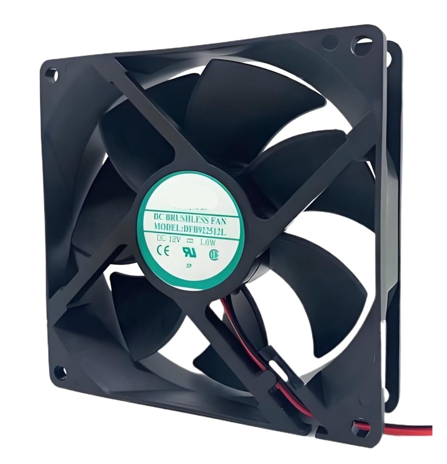 YUSKICCNE DFB922512L 92mm 92x92x25mm DC12V 1.6W 2 Wires Cooling Fan