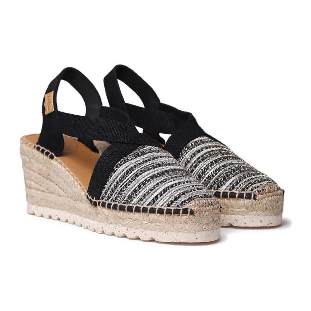 TONI PONS Terra-CL, Espadrillas da donna con zeppa, colore: nero