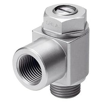 FESTO GRLA-3/8-B Control Valve, GRLA Series, Male Thread G3/8, ONE-Way Flow Control, Series B, Standard Adjusting Component