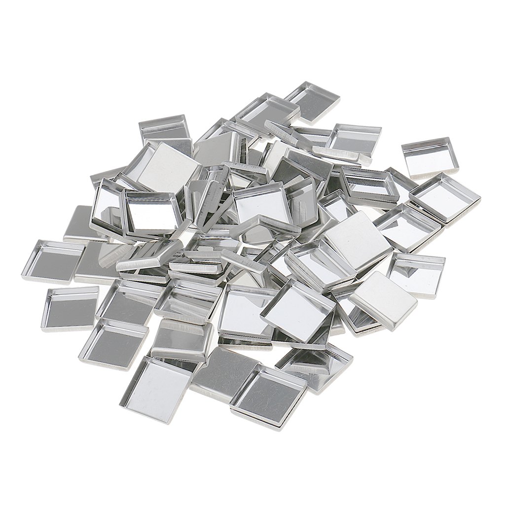 Milaan 100 Pieces Empty Eyeshadow Blush Makeup Pans for Magnetic Palette Box Square-image-41
