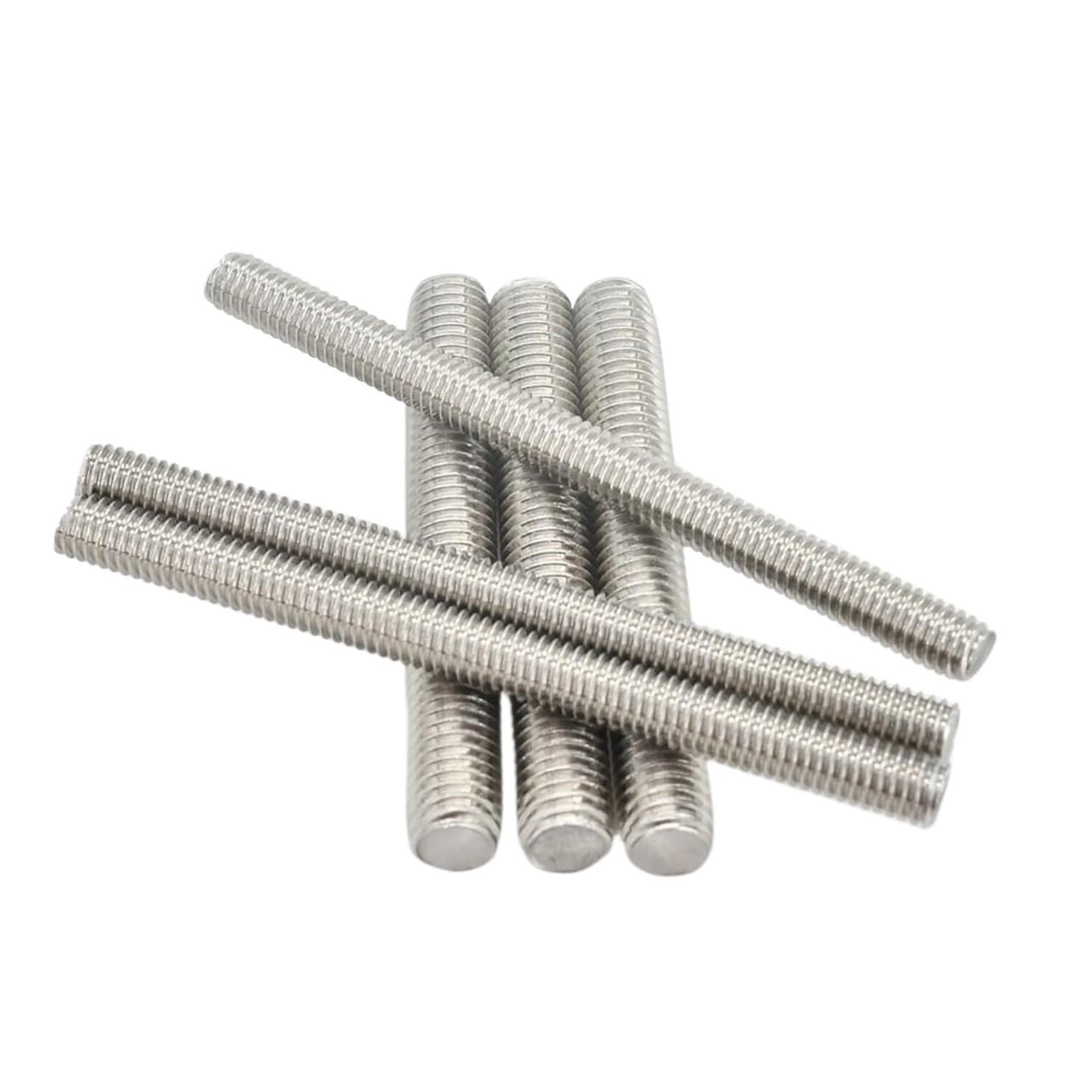 Fully Threaded Rod， Threaded Rod, Screw, Right Hand Threads, 3Pcs/Lot M2 .5 M3 M4 M5 M6 M8 M10 M12 Mult Thread Bar Studs 304 Stainless Steel A2-70