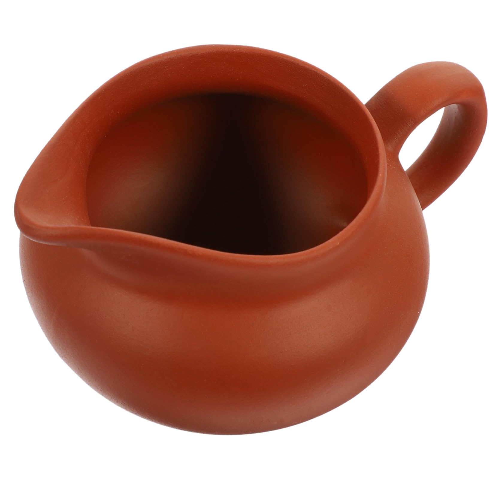 BEBEMOKO Ceramic Milk Jug Kitchen Dispenser Espresso Coffee Cups Syrup Pitcher Mini Sauce Jug Espresso Coffee Maker Machine Syrup Dispenser Coffee Creamers Juice Kettle Ceramics Red