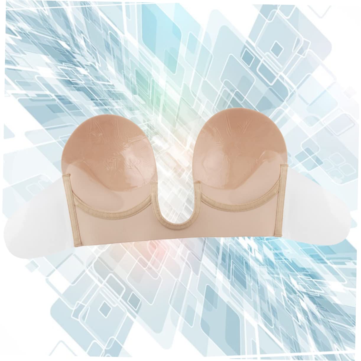 2 Piezas fundas de silicona skin tint sujetador halter bralette sin tirantes bralette sin costuras cubiertas adhesivas sujetador sin espalda empanadas reutilizables cubre