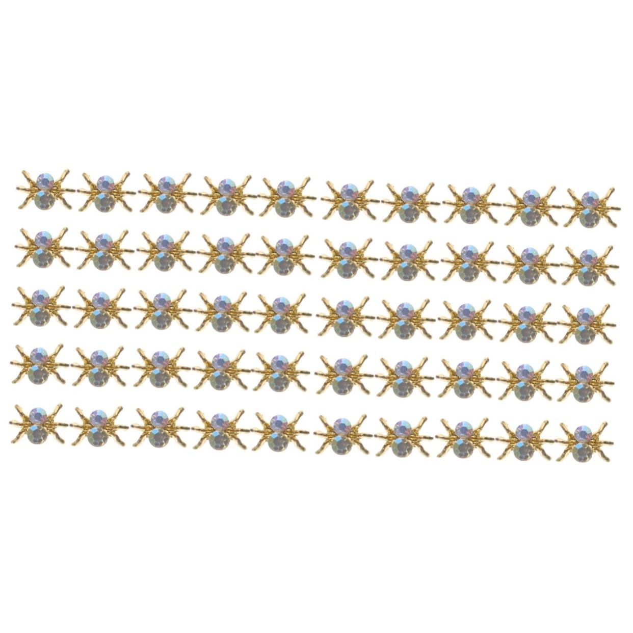 Healvian 200pezzi Decorazioni Per Unghie Forma Di Ragno Charm Per Nail Art Per Manicure Di Halloween e Feste Accessori Per Unghie Diy Facili Da Usare e Resistenti