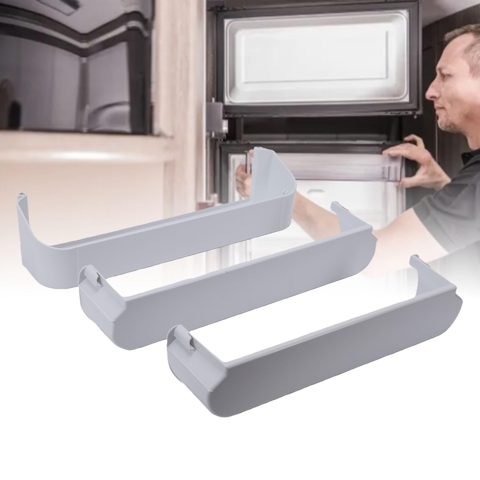 Fydun Estante Puerta Refrigerador Claro Seleccionados