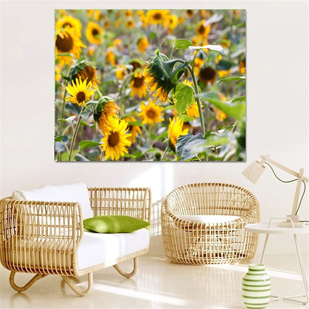 Peinture Diamant Broderie Kits Complet Tournesol Broderie au Point de Croix 40x100cm