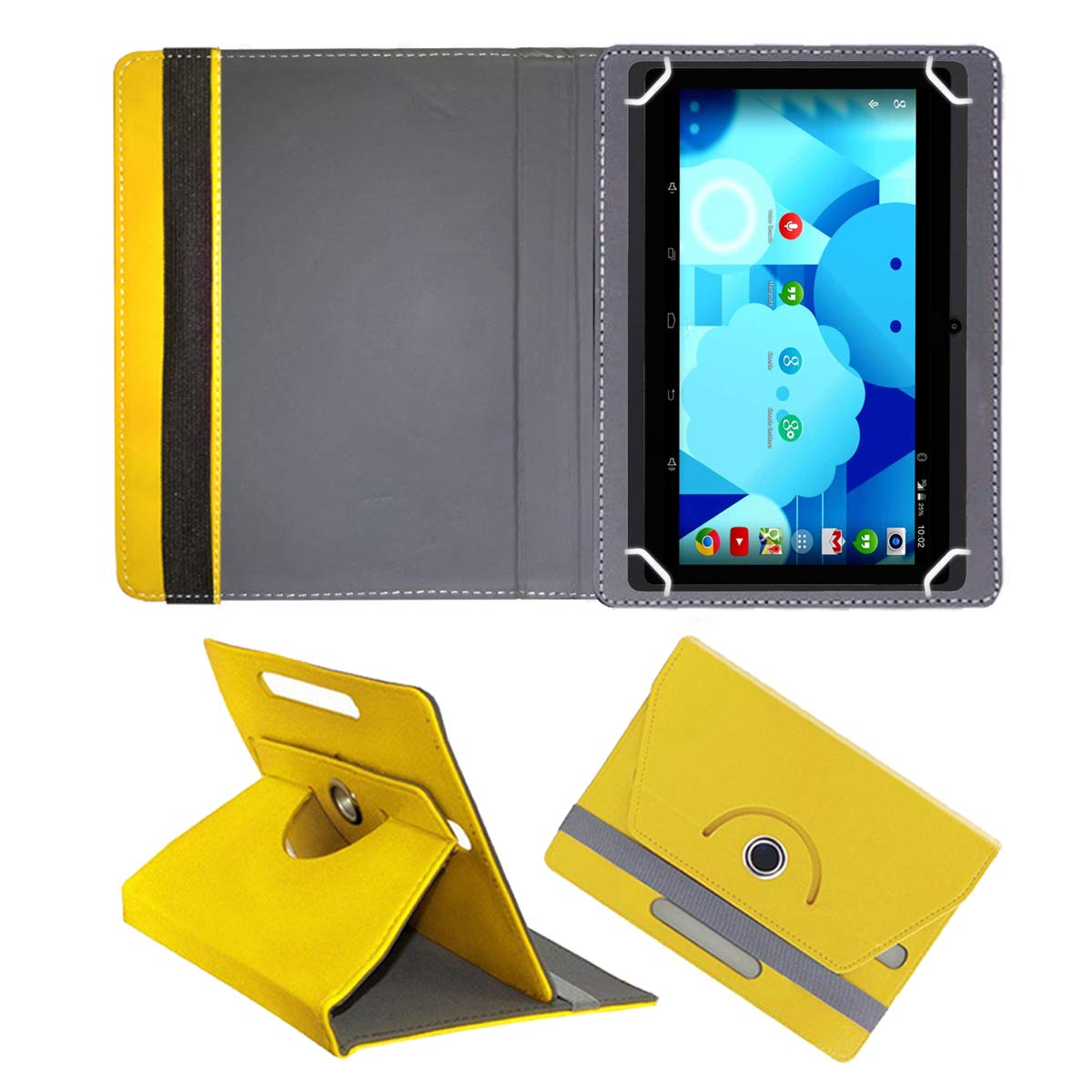 Fastway 7 Inch Rotating Leather Flip Case for DOMO Slate X15 Android 4.4.2 KitKat 7 Inch Tablet Cover Stand (Yellow) (B07X4FVCNY) Amazon Price History, Amazon Price Tracker