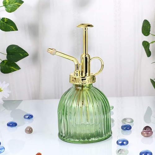 Miniatura 8 de Happyyami Hervidor de riego para suculentas, botella rociadora para plantas, vidrio duradero, fácil de rellenar para plantas