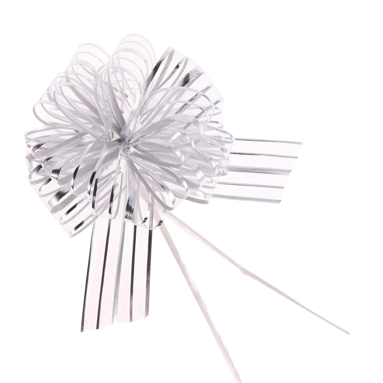 Zugschleifen, handgezogene Schleife, verdickte Geschenkdekorationen für Weihnachten, Hochzeit, Party, Gastgeschenke, Taschen, Baumfenster, 20 Stück (grün)