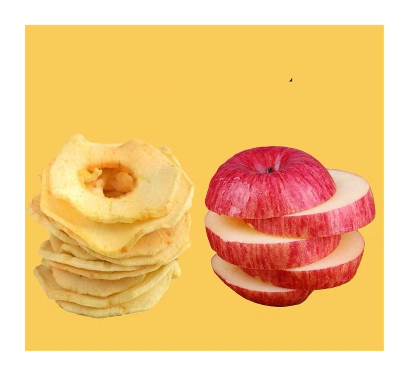 35 g de chips de manzana dulces y picantes con un delicioso sabor afrutado, una delicia que debes probar for la merienda(10pcs)