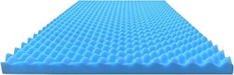 Airflow Foam Mattress Topper, Egg Crate Foam Pad, Hospital Mattress Pad and Bed Topper for Support, Pressure Relief and Weight Distribution. (King)