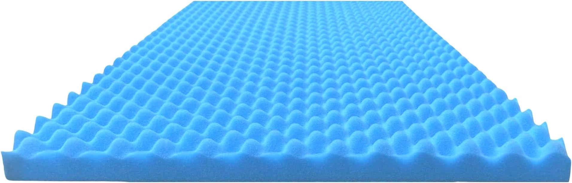 Airflow Foam Mattress Topper, Egg Crate Foam Pad, Hospital Mattress Pad and Bed Topper for Support, Pressure Relief and Weight Distribution. (King)
