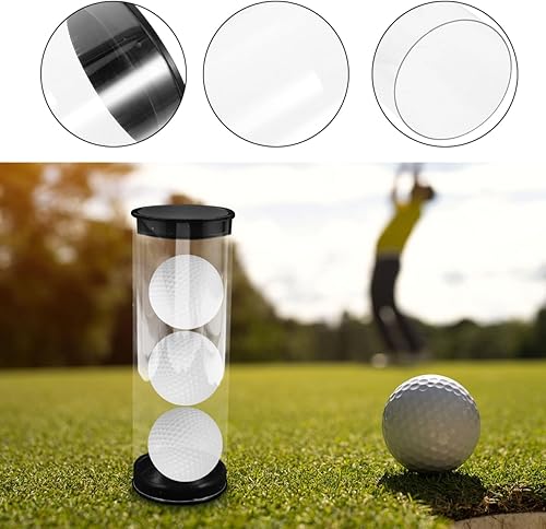 Miniatura 7 de CLISPEED Caja de 2 piezas de pelotas de golf, maleta, soporte de pelota de golf, estuche portátil para pelotas de golf, organizadores de golf, tubos