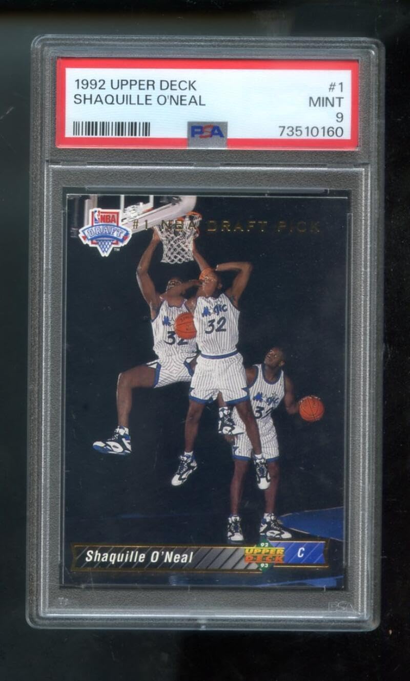 Shaquille O'neal Rookie Card 1992-93 Upper Deck #1 PSA 9