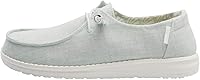 Vista 35 de Hey Dude Wendy - Zapatos de mujer, mocasines sin cordones para mujer, cómodos y ligeros Blanco brillante elástico