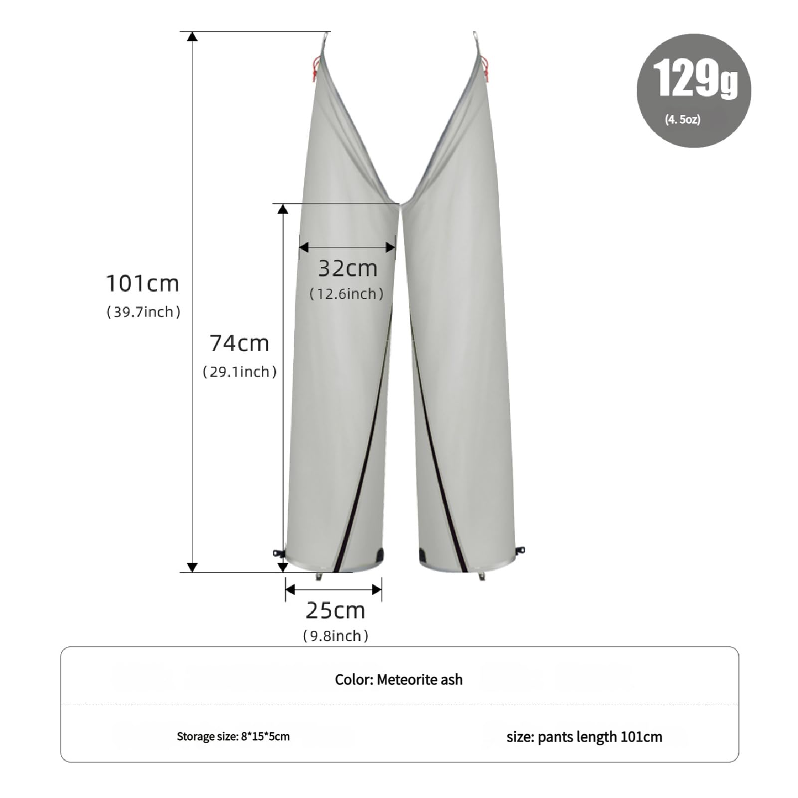 Pantalon de voyage compact en nylon enduit de silicone avec jambes convertibles pour voyage, vêtements de pluie, équipement d'aventure en plein air, pantalon de voyage compact