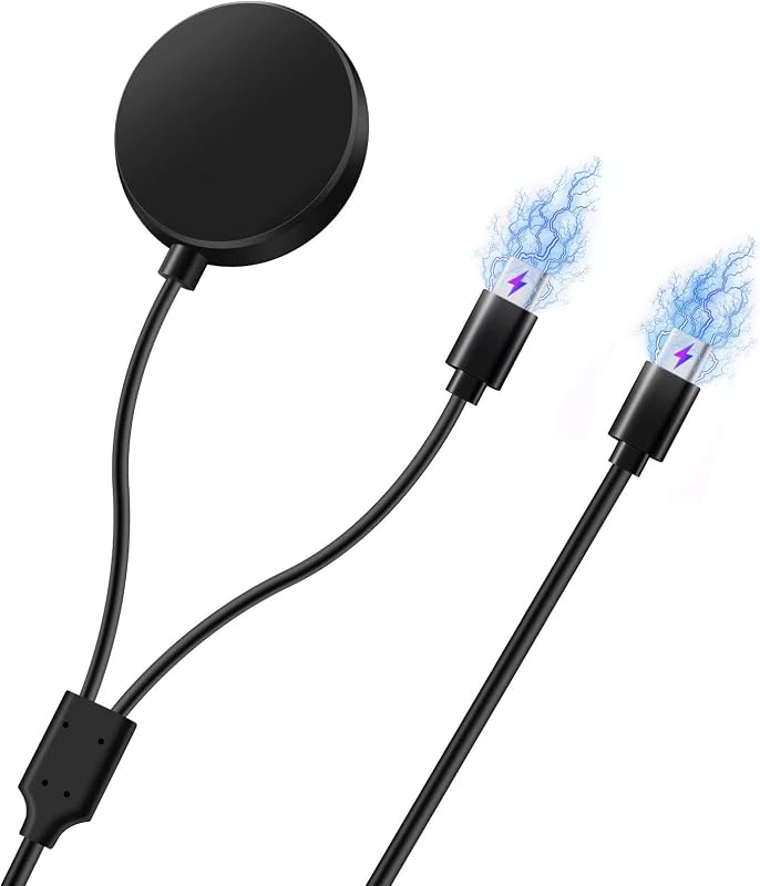 Austuo USB-C Töltőkábel Samsung Galaxy Watch 6/5/4/3 és S22/S21/S20 Készülékekhez - 20W PD Gyorstöltő Adapter - 120 cm Hosszú Kompatibilis K