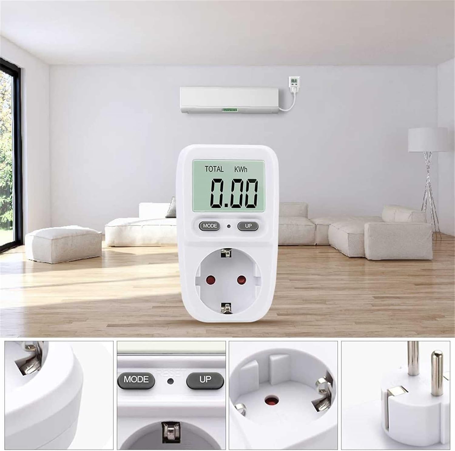 Fvxfdcbb Energy Cost Meter, Power Meter, Electricity Meter for Sockets, Digital Energy Cost Meter, Standby Consumption Measurement, Large LCD Screen : Tools & Home Improvement