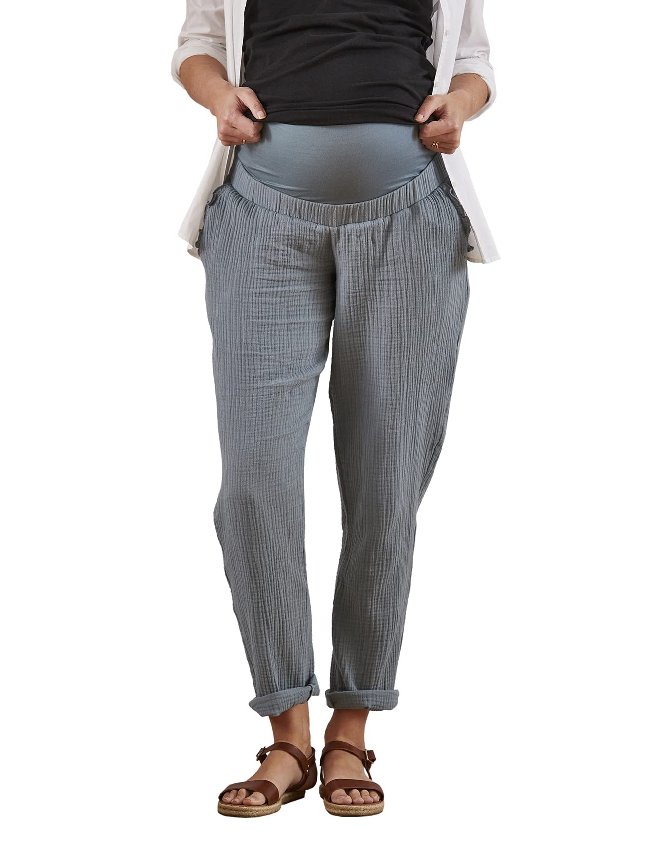 VERTBAUDET Pantalon de Grossesse en Gaze de Coton