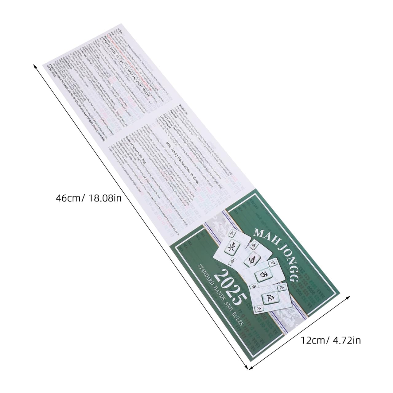 SUPVOX Lot de 8 cartes de score de mahjong : cartes de score pliables étanches pour jeux de règles de mahjong - Vert