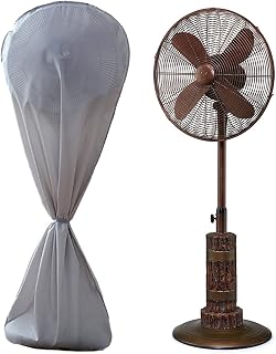 J&C 420D Fan Cover Waterproof 30x57inch Floor Fans Cover Pedestal Fan Covers Dustproof Standing Full Protection for Indoor Outdoor Household