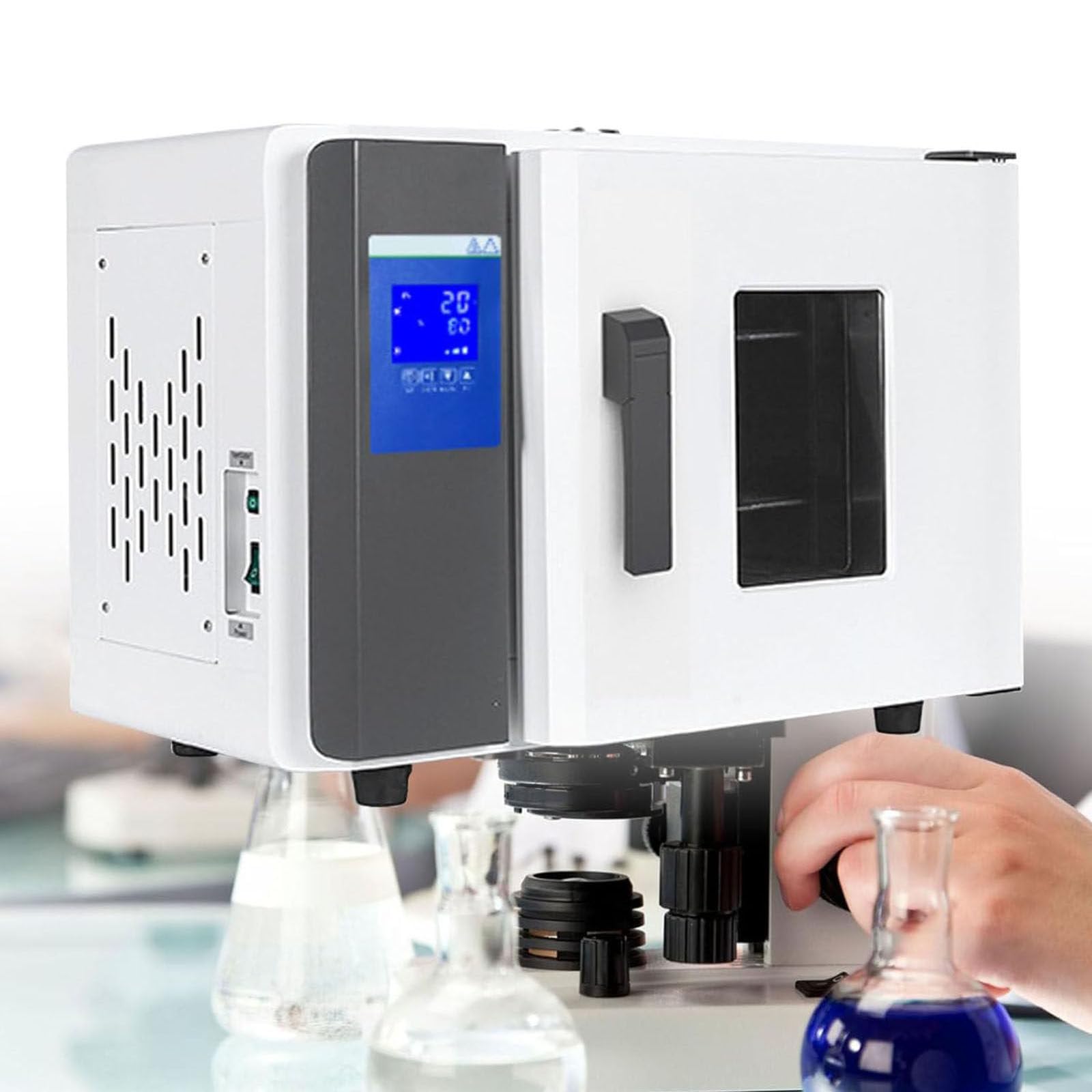 Horno De Secado Al Vacío,Horno Secado Por Convección Aire Forzado Digital,Horno Incubador Termostático Laboratorio 50~300℃,Para Granos,Investigación Científica,15.6L