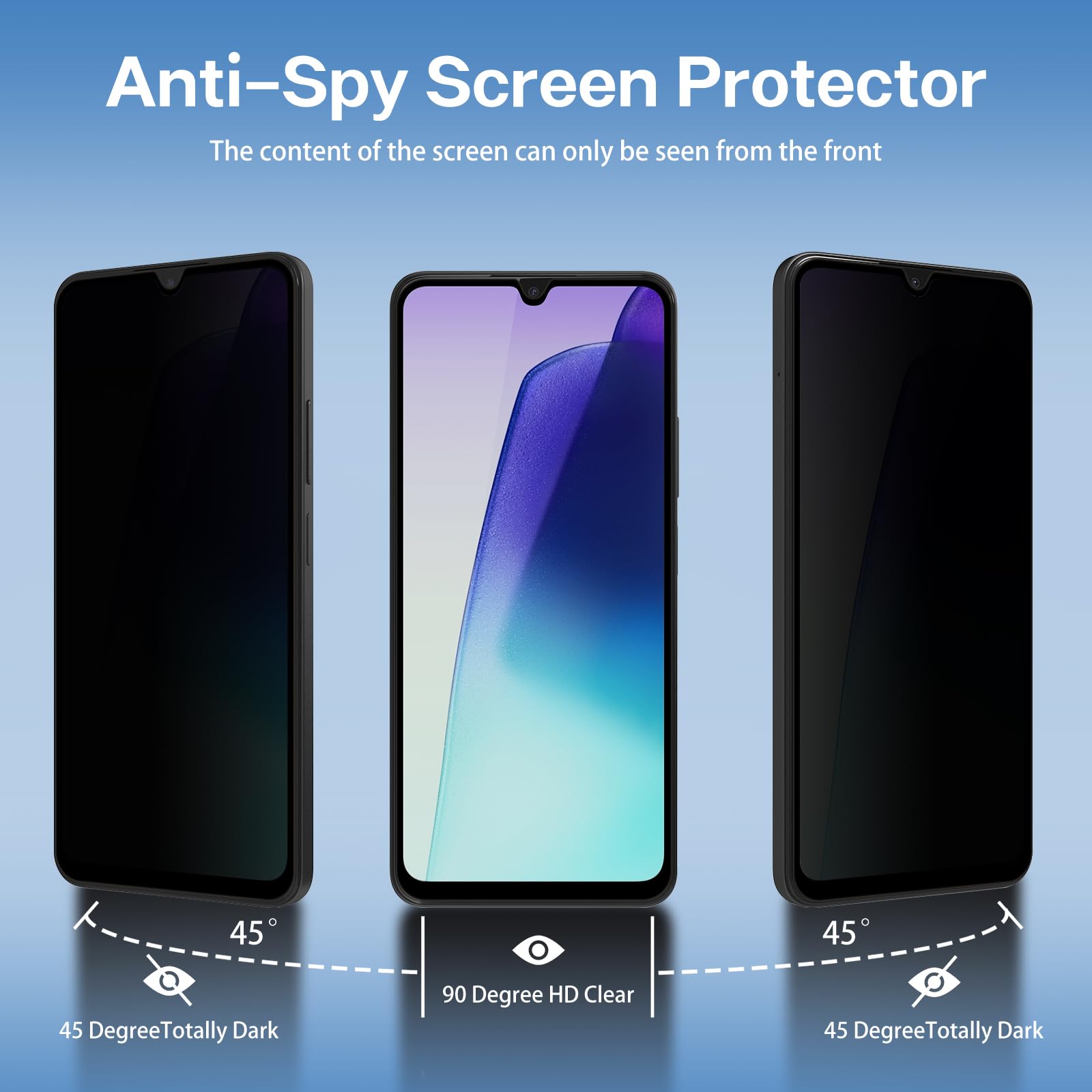JMDZDL Pellicola Protettiva In Vetro Temperato Anti-Spia Per Xiaomi Redmi 14C, 2 Pezzi, Copertura Completa 9H, Anti-Graffio