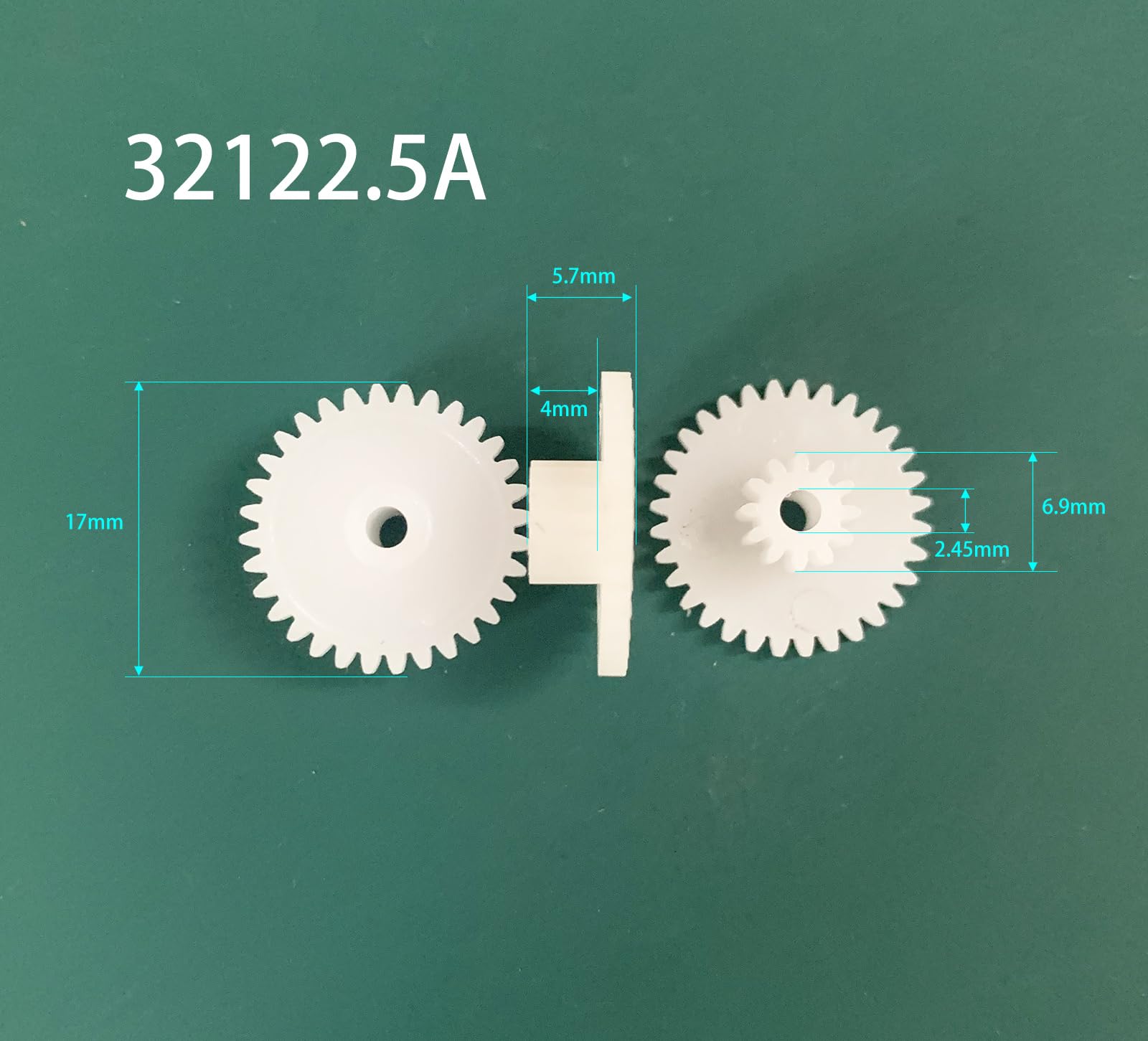 Ingranaggio Frontale In Ottane, Modulo 0.5, 30 Denti, Larghezza