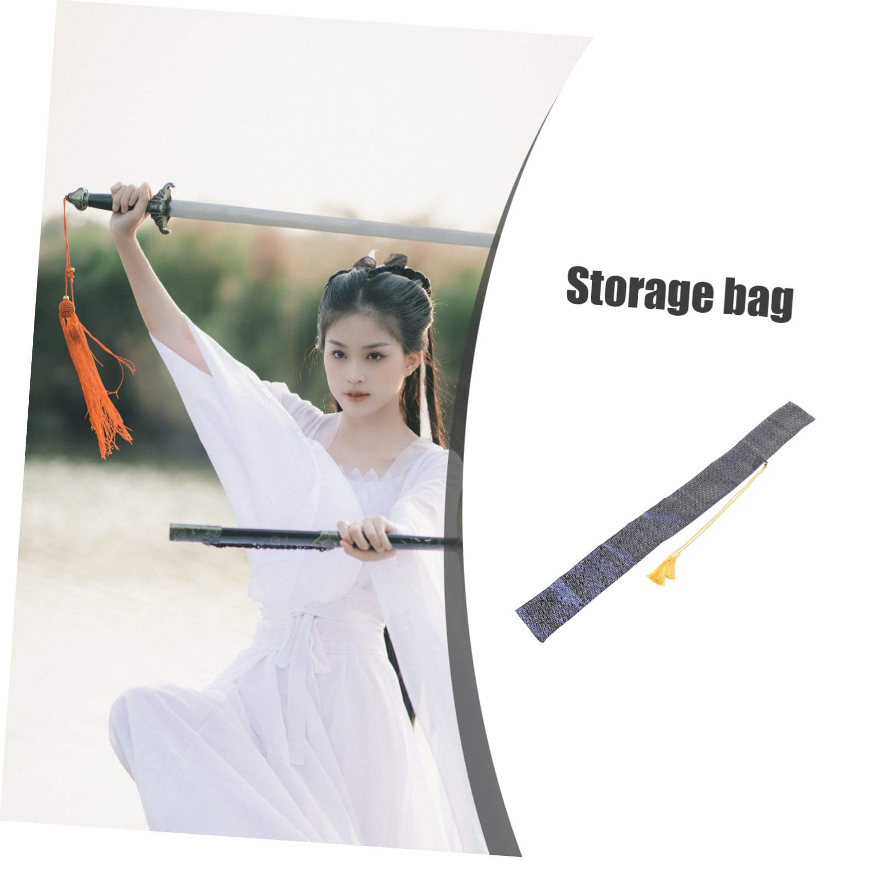 POPETPOP Practical Sword Carrying Case Bamboo Swords Storage Bag Japanese Receive Bag