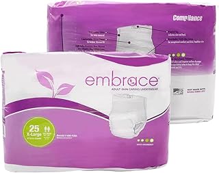 Premium Protection Incontinence Underwear, Maximum Absorbency and Protection, Breathable Cloth for Exceptional Comfort, Odor Protection, Discreet Fit, XL, Pack of 25