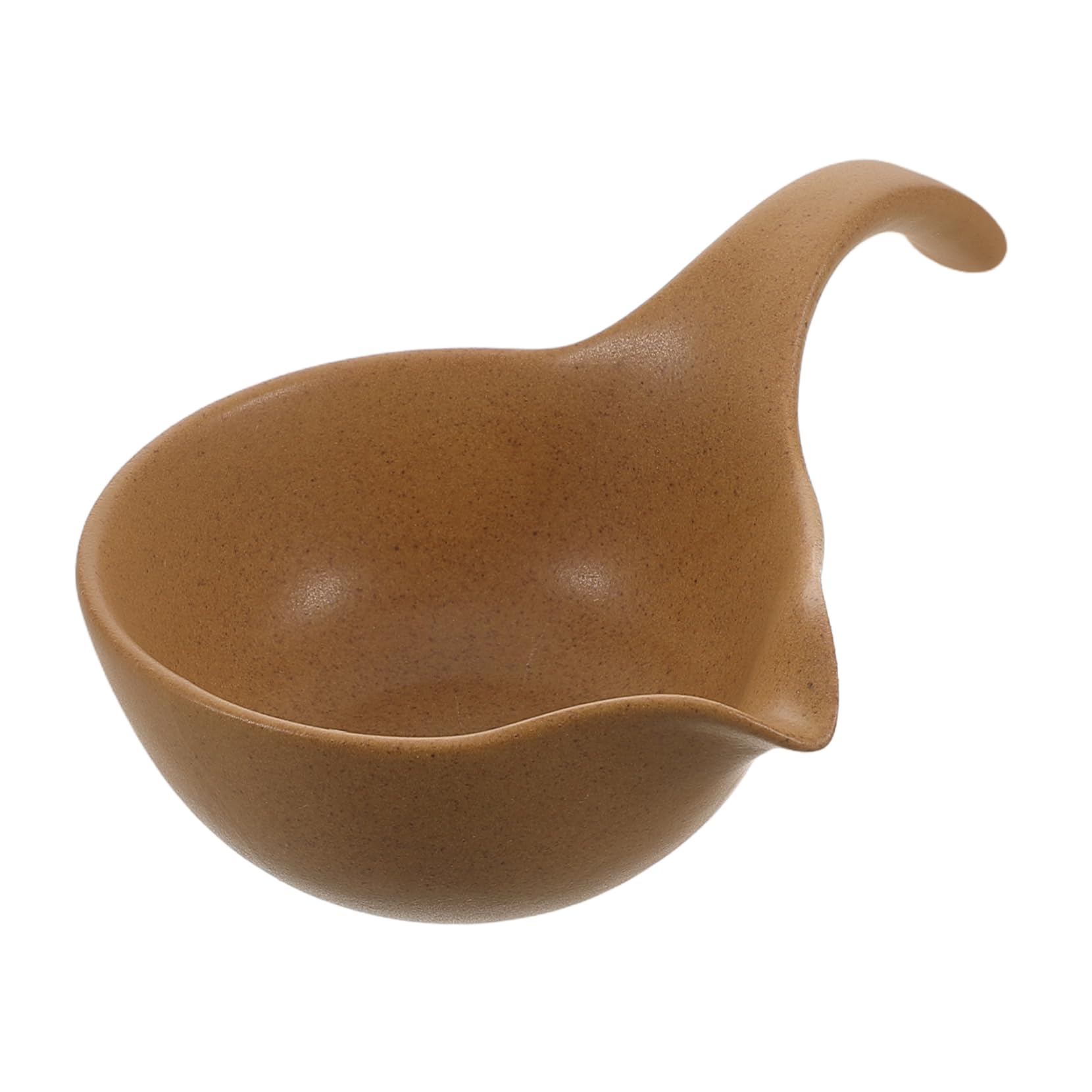 Healifty Set Tea Spoon Ceramic Fair Cup Coffee Scoops Water Dipper Ceramic Coffee Utensils Cold Tea Tools Tea Ceremony Utensil Tools Afternoon Tea Cup Holder Loose Tea Scoop Ceramics Brown