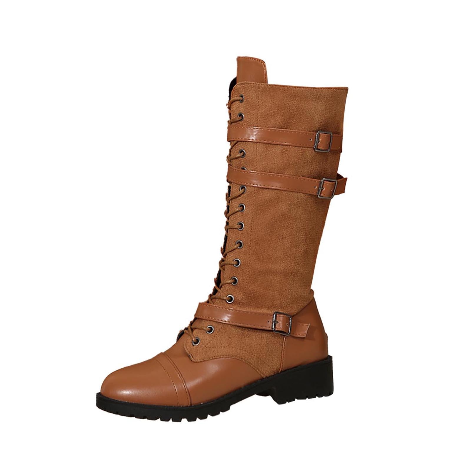 Botte Hautes Femme Mit Mollet Large Confortables Bottes