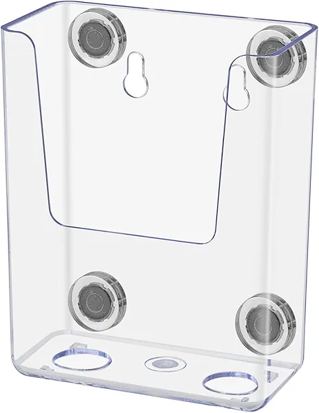 Marketing Holders Magnetic Vertical Business Card Pocket 3.5 Inch Wide Clear Acrylic Sticker Index Cards or Brochure Holders Retail Shops Insurance Office or Realtor