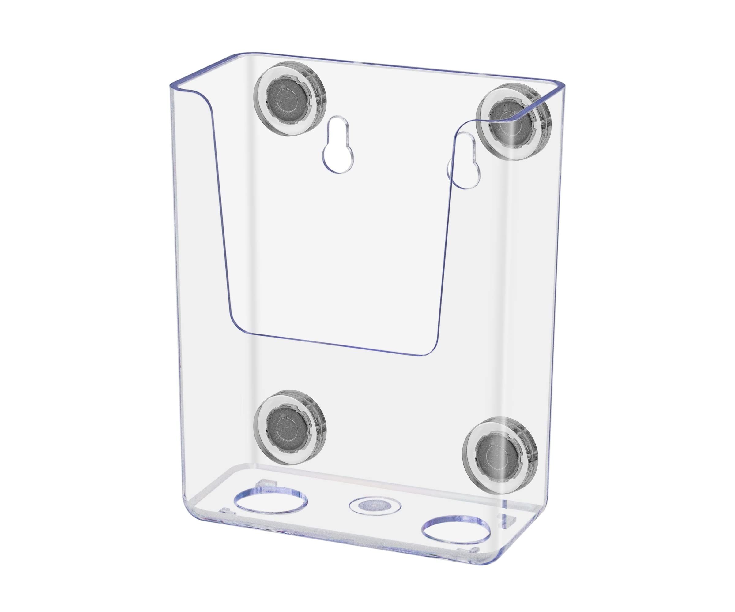Marketing Holders Magnetic Vertical Business Card Pocket 3.5 Inch Wide Clear Acrylic Sticker Index Cards or Brochure Holders Retail Shops Insurance
