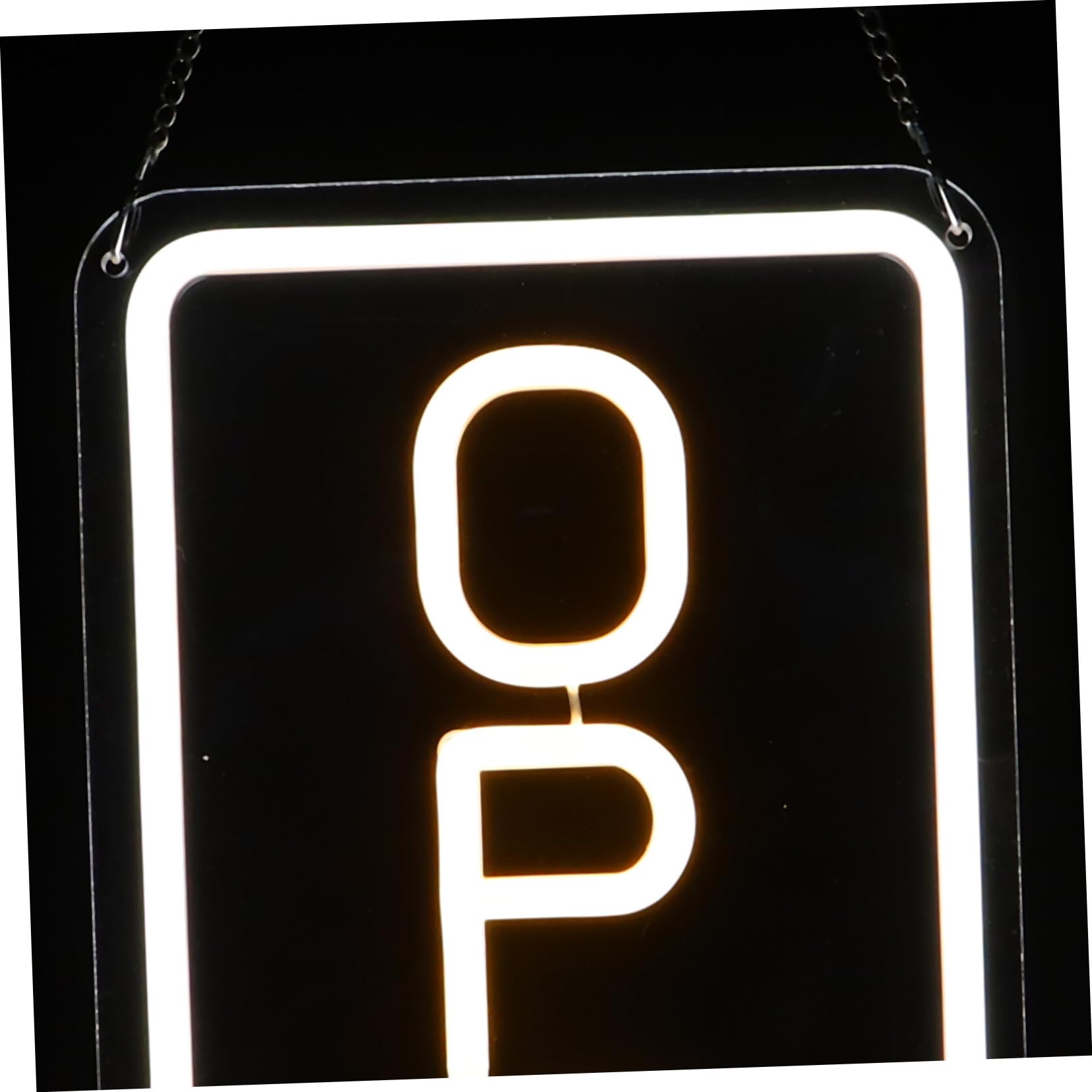 ABOOFAN Letrero de Neón LED Luz de Neón para Pared Indicador Luminoso de Tienda Abierta Decoración de Dormitorio Letrero de Tienda USB Transparente Acrílico