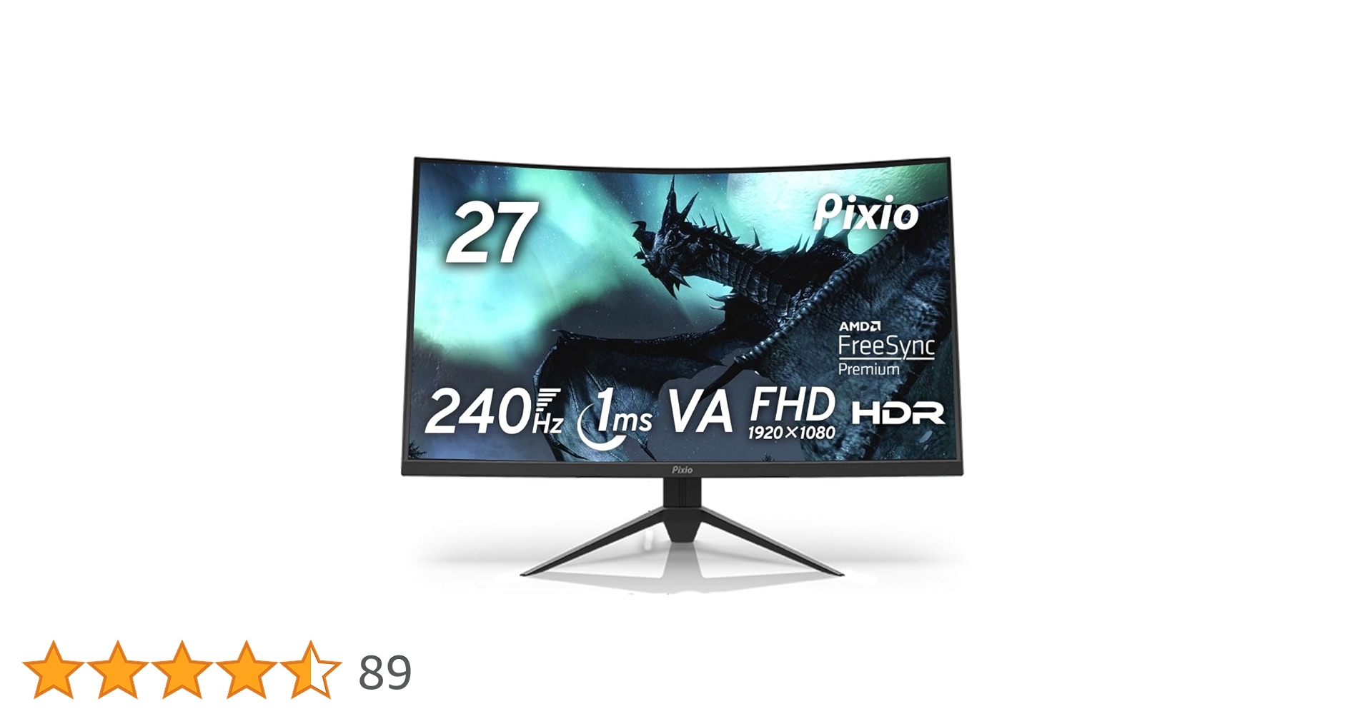 Pixio PXC279 湾曲ゲーミングモニター 27型 240Hz 美品 Amazon.co.jp: Pixio PXC279 湾曲 ゲーミングモニター 27インチ FHD VA