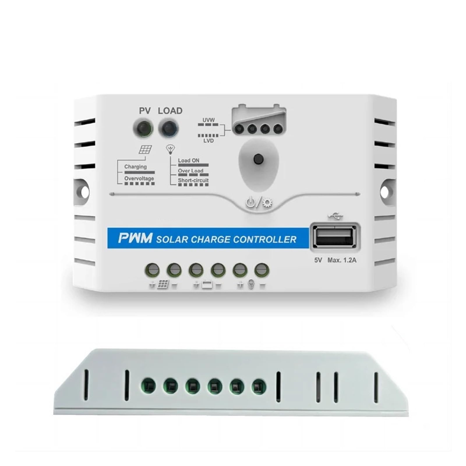 CUDTAPI PWM 10A 20A 30A Solar Char Controller 12V24V Auto With 5V USB Port Can Char Phones Power DC Fans(3024)
