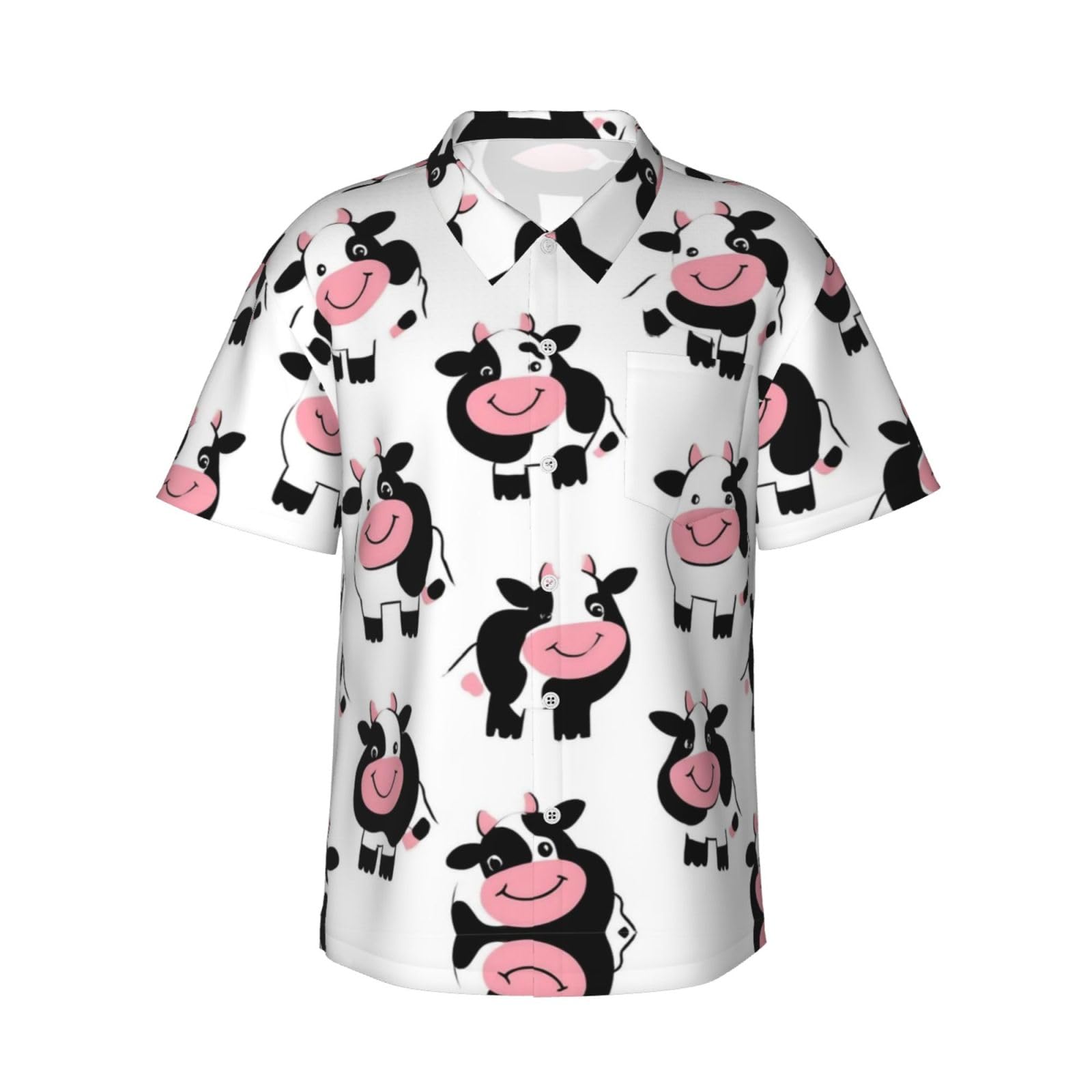 Supdreamc Men's Hawaiian Shirt Casual Short Sleeve Button Down Shirt Tropical Beach Shirt