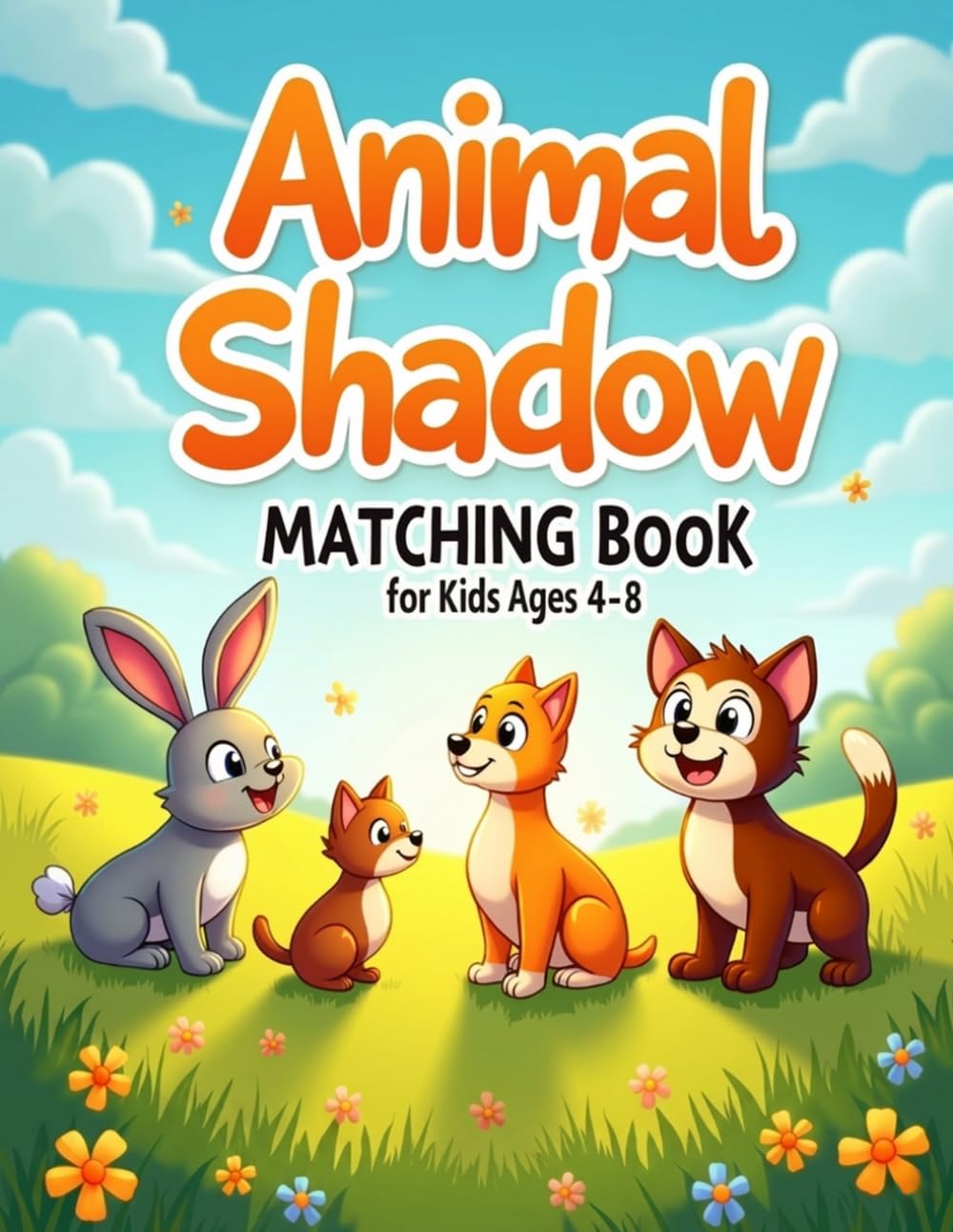 Animal Shadow Matching Book for Kids Ages 4–8: An Interactive Wild & Farm Animal Puzzle Book to Boost Focus and Visual Skills