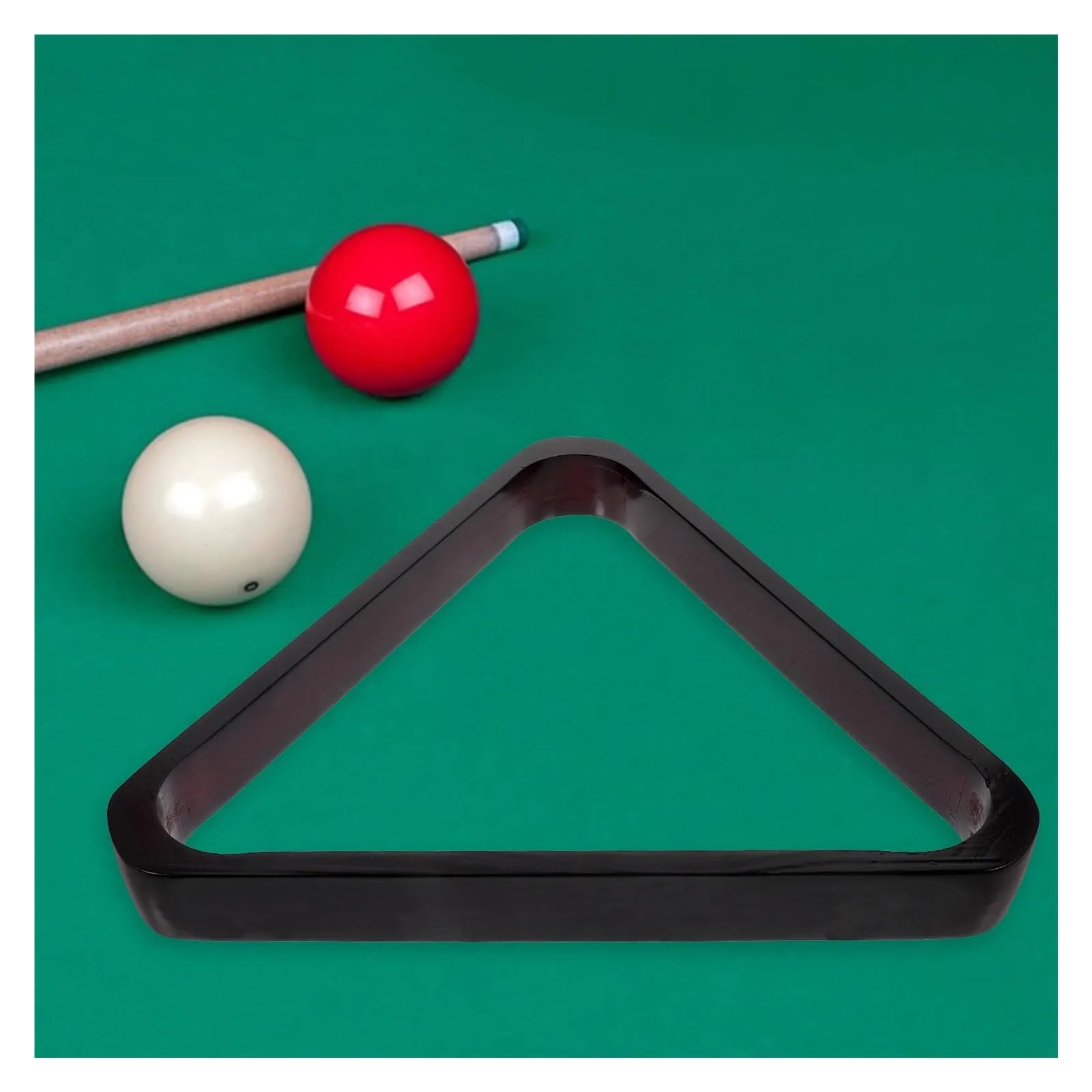 Triangolo da Biliardo Tavolo da Biliardo in Legno con Rack for Palle e, Design Stabile, Superficie Liscia, Tavolo for di stoccaggio for