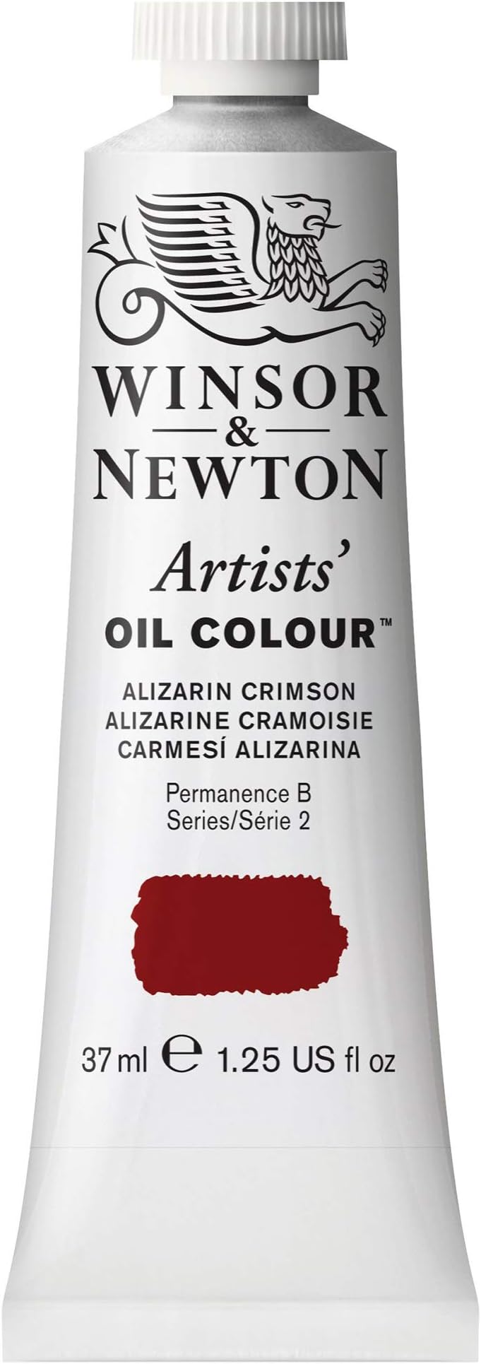 Winsor & Newton Artists' Oil Colour Alizarin Crimson (004) in 37 ML Tube, Finely Pigmented Oil Painting Colors for Canvas & Paper, Art Supplies for Beginners & Professional Artists
